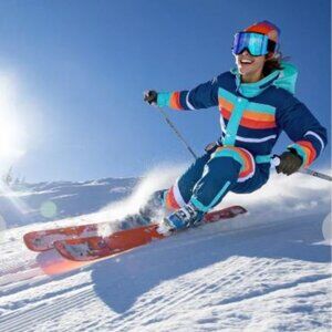 TipsyElves women's BLUEBIRD Skisuit / Snowsuit (Size M) RRP $330